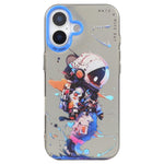 Ốp điện thoại họa tiết tranh sơn dầu PC + TPU, dành cho iPhone 16 Plus