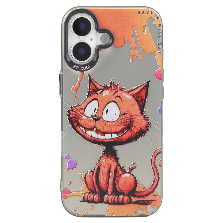 Ốp lưng điện thoại PC + TPU họa tiết tranh sơn dầu động vật, Dành cho iPhone 17