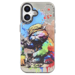 Animal Pattern Oil Painting Series PC + TPU Phone Case, For iPhone 17