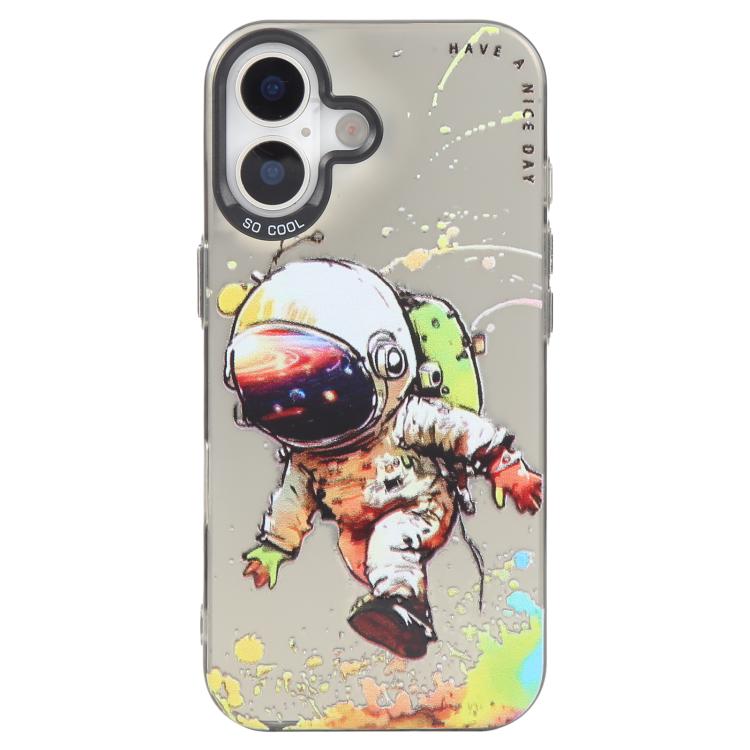 Ốp lưng điện thoại PC + TPU họa tiết tranh sơn dầu động vật, Dành cho iPhone 17