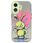 Ốp lưng điện thoại PC + TPU họa tiết tranh sơn dầu động vật, Dành cho iPhone 17
