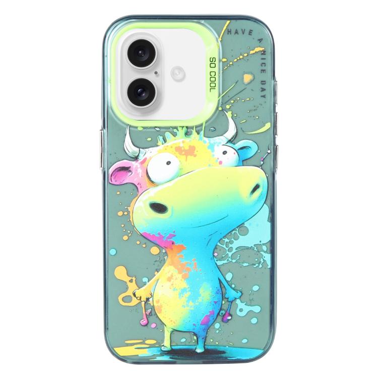 Ốp lưng điện thoại PC + TPU họa tiết tranh sơn dầu động vật, Dành cho iPhone Air