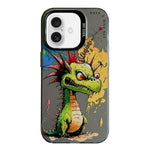 Ốp lưng điện thoại PC + TPU họa tiết tranh sơn dầu động vật, Dành cho iPhone Air