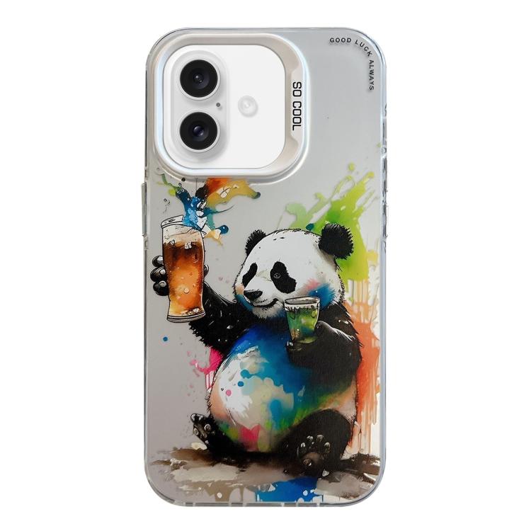 Ốp lưng điện thoại PC + TPU họa tiết tranh sơn dầu động vật, Dành cho iPhone Air