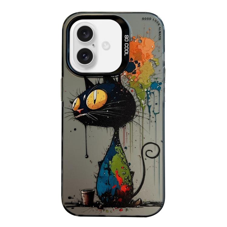 Ốp lưng điện thoại PC + TPU họa tiết tranh sơn dầu động vật, Dành cho iPhone Air