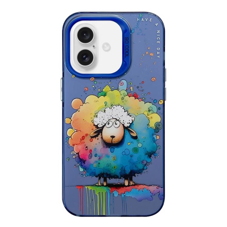 Ốp lưng điện thoại PC + TPU họa tiết tranh sơn dầu động vật, Dành cho iPhone Air