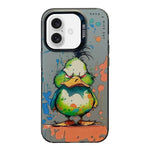 Ốp lưng điện thoại PC + TPU họa tiết tranh sơn dầu động vật, Dành cho iPhone Air