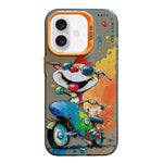 Ốp lưng điện thoại PC + TPU họa tiết tranh sơn dầu động vật, Dành cho iPhone Air
