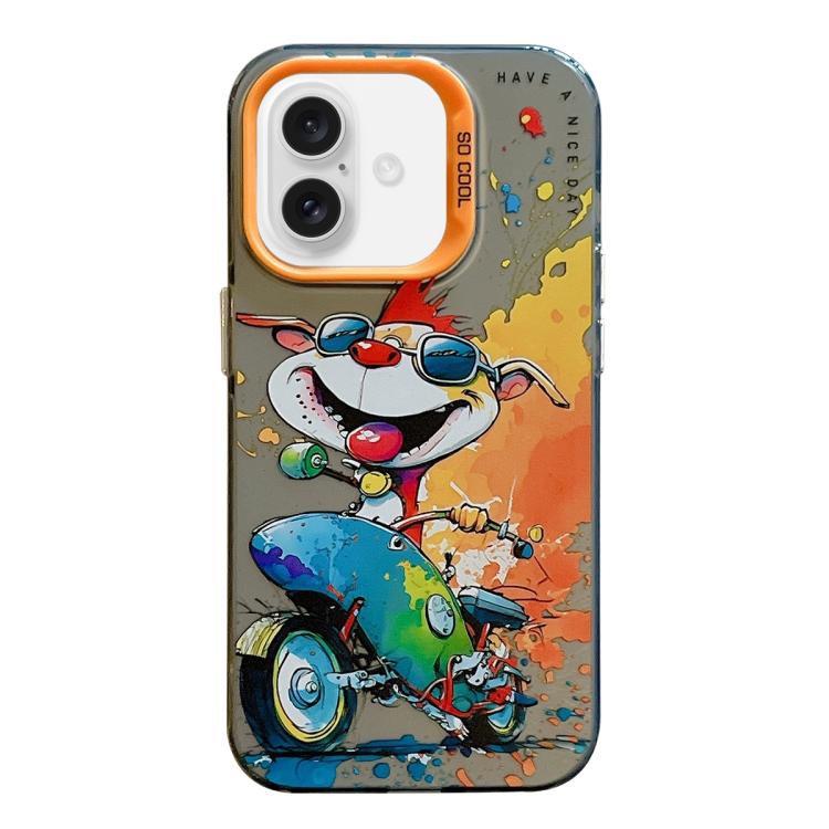 Ốp lưng điện thoại PC + TPU họa tiết tranh sơn dầu động vật, Dành cho iPhone Air