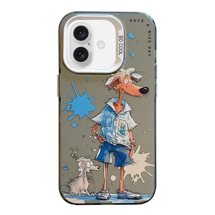 Ốp lưng điện thoại PC + TPU họa tiết tranh sơn dầu động vật, Dành cho iPhone Air