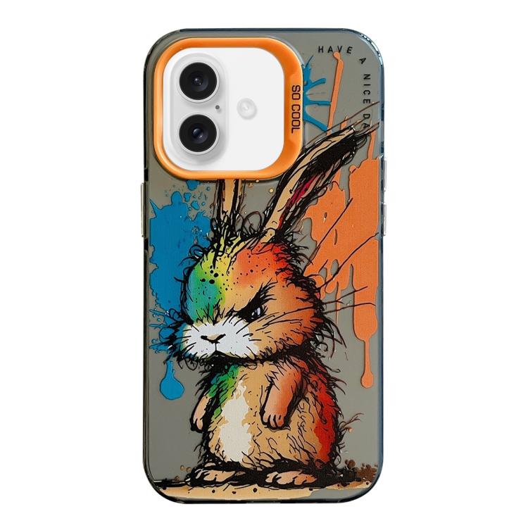 Ốp lưng điện thoại PC + TPU họa tiết tranh sơn dầu động vật, Dành cho iPhone Air