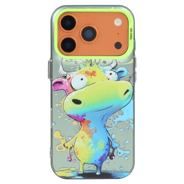 Ốp lưng điện thoại PC + TPU họa tiết tranh sơn dầu động vật, Dành cho iPhone 17 Pro