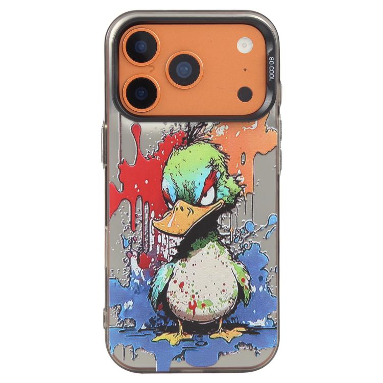 Ốp lưng điện thoại PC + TPU họa tiết tranh sơn dầu động vật, Dành cho iPhone 17 Pro