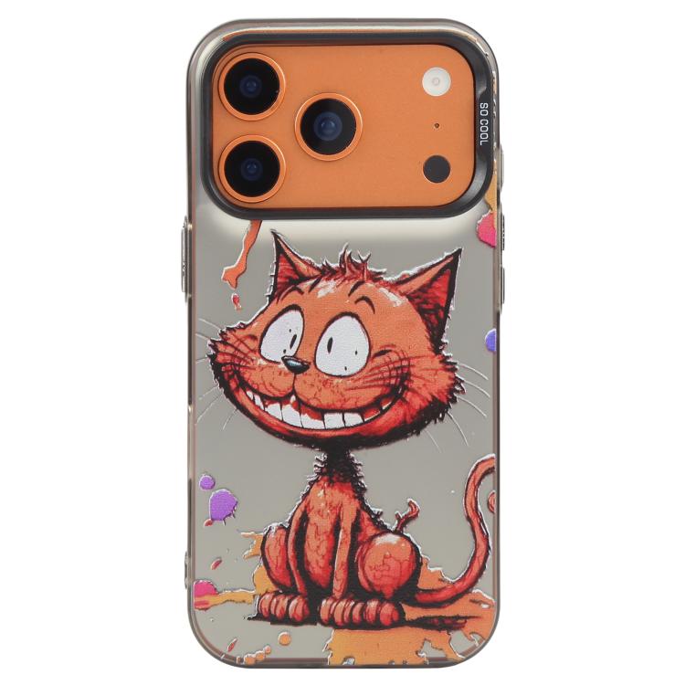 Ốp lưng điện thoại PC + TPU họa tiết tranh sơn dầu động vật, Dành cho iPhone 17 Pro