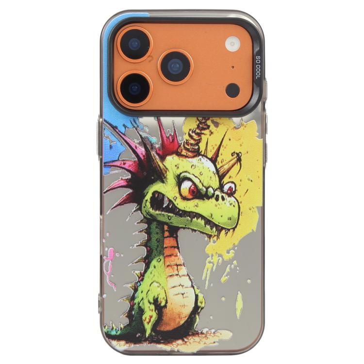 Ốp lưng điện thoại PC + TPU họa tiết tranh sơn dầu động vật, Dành cho iPhone 17