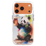 Ốp lưng điện thoại PC + TPU họa tiết tranh sơn dầu động vật, Dành cho iPhone 17 Pro