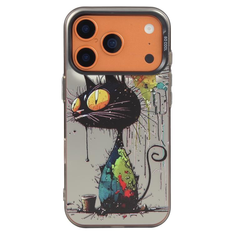 Ốp lưng điện thoại PC + TPU họa tiết tranh sơn dầu động vật, Dành cho iPhone 17