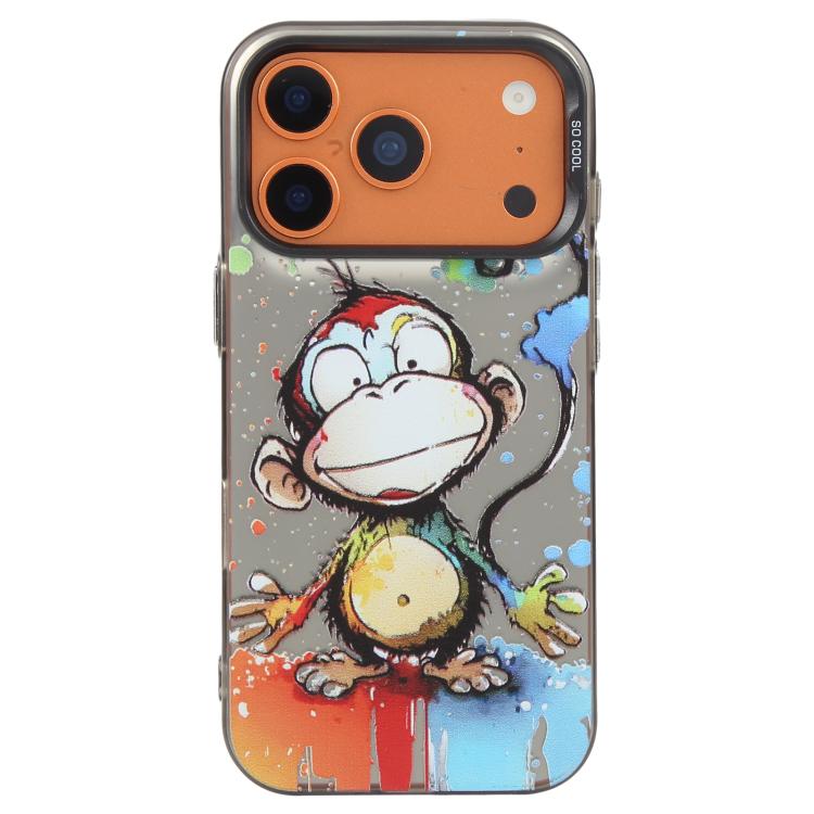 Ốp lưng điện thoại PC + TPU họa tiết tranh sơn dầu động vật, Dành cho iPhone 17 Pro