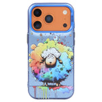 Ốp lưng điện thoại PC + TPU họa tiết tranh sơn dầu động vật, Dành cho iPhone 17