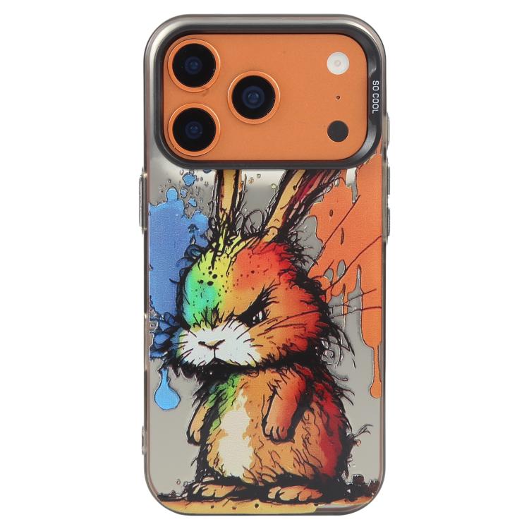 Ốp lưng điện thoại PC + TPU họa tiết tranh sơn dầu động vật, Dành cho iPhone 17 Pro