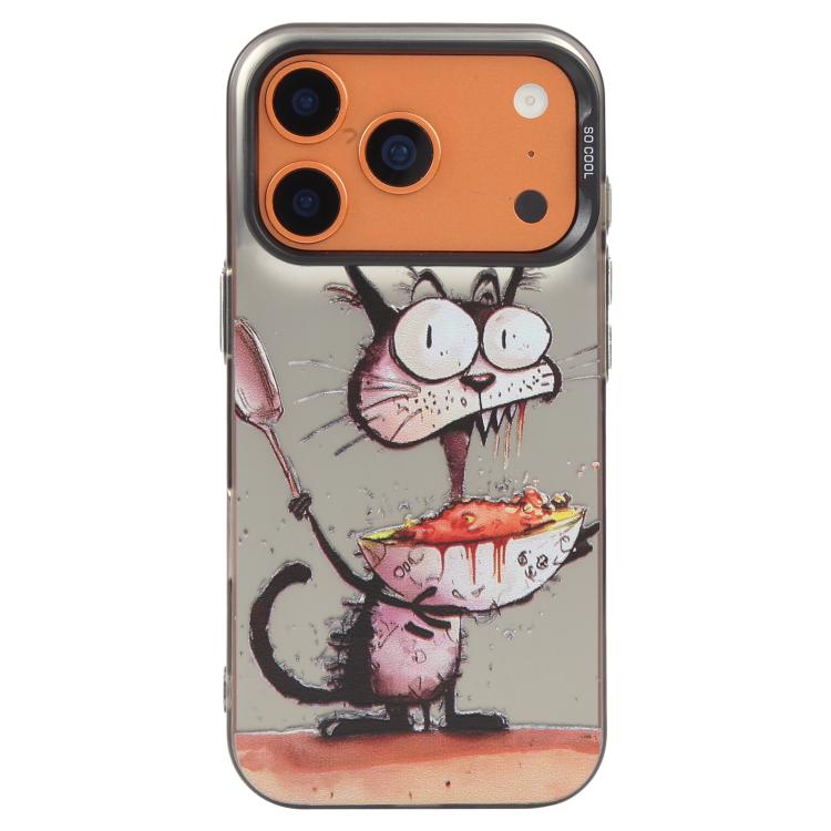 Ốp lưng điện thoại PC + TPU họa tiết tranh sơn dầu động vật, Dành cho iPhone 17 Pro Max