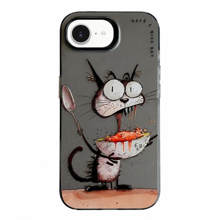 Ốp lưng điện thoại PC + TPU họa tiết tranh sơn dầu động vật, Dành cho iPhone 17 Pro Max
