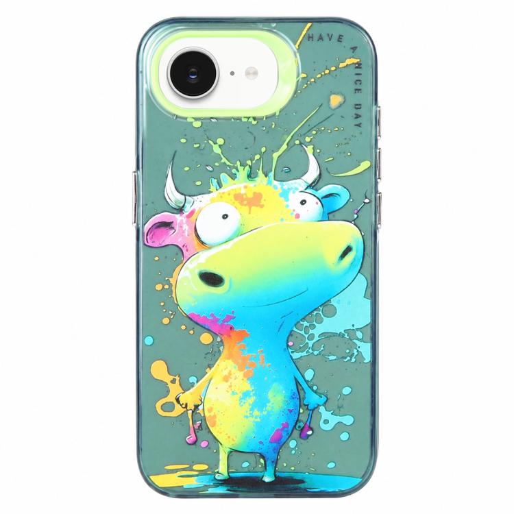 Ốp lưng điện thoại PC + TPU họa tiết tranh sơn dầu động vật, Dành cho iPhone 17 Pro Max