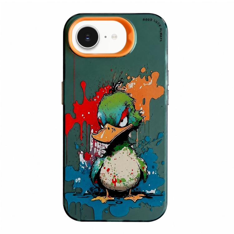 Ốp lưng điện thoại PC + TPU họa tiết tranh sơn dầu động vật, Dành cho iPhone 17 Pro Max