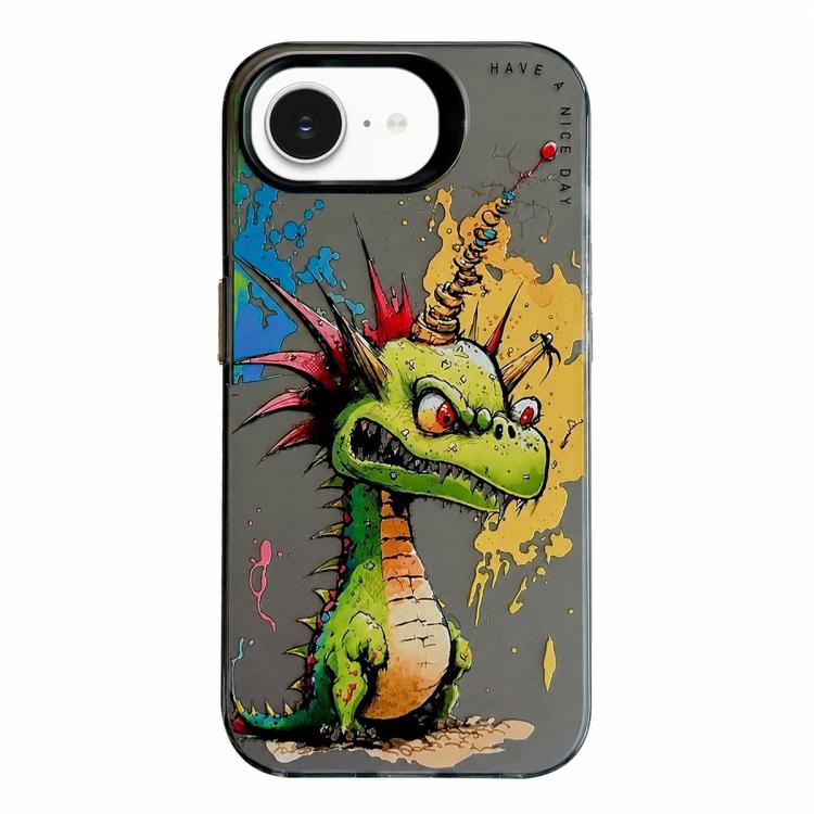 Ốp lưng điện thoại PC + TPU họa tiết tranh sơn dầu động vật, Dành cho iPhone 17 Pro Max