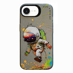 Ốp lưng điện thoại PC + TPU họa tiết tranh sơn dầu động vật, Dành cho iPhone 17 Pro Max
