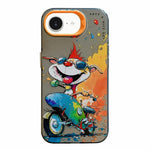 Ốp lưng điện thoại PC + TPU họa tiết tranh sơn dầu động vật, Dành cho iPhone 17 Pro Max