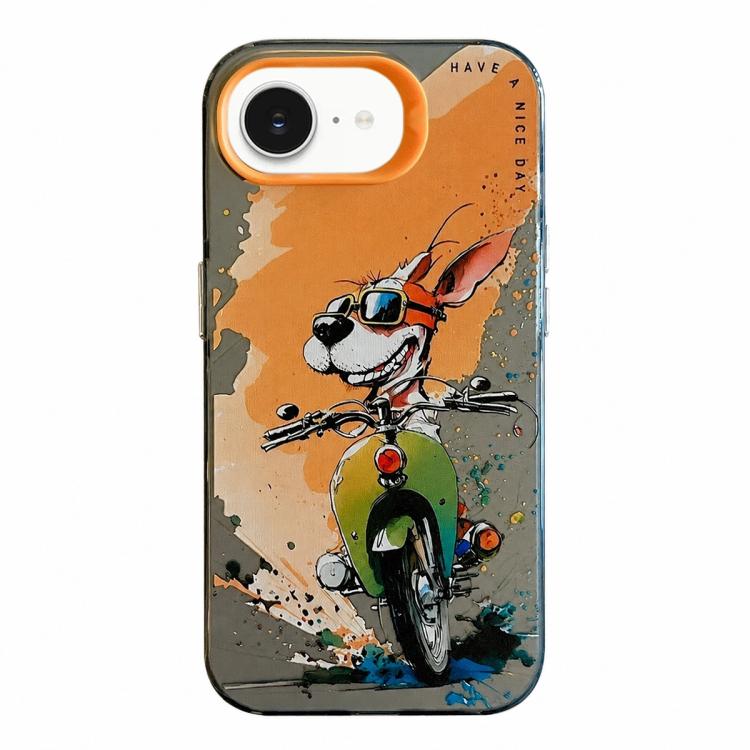 Ốp lưng điện thoại PC + TPU họa tiết tranh sơn dầu động vật, Dành cho iPhone 17 Pro Max