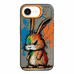 Ốp lưng điện thoại PC + TPU họa tiết tranh sơn dầu động vật, Dành cho iPhone 17 Pro Max