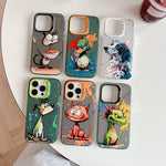 Animal Pattern Oil Painting Series PC + TPU Phone Case, For iPhone 14 Pro Max