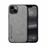 Ốp điện thoại mặt sau da từ tính cảm giác da, dành cho iPhone 14, iPhone 14 Pro, iPhone 14 Pro Max