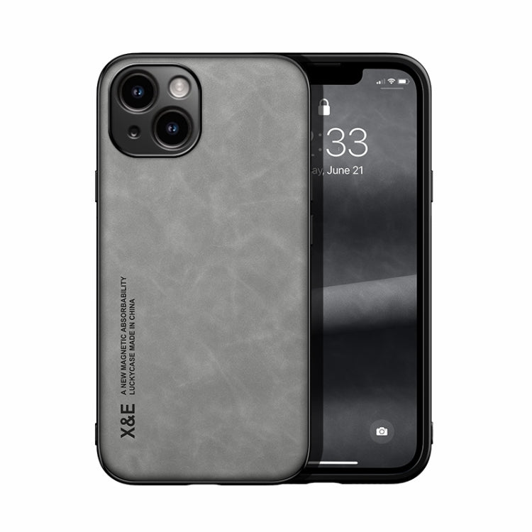 Ốp điện thoại mặt sau da từ tính cảm giác da, dành cho iPhone 14, iPhone 14 Pro, iPhone 14 Pro Max