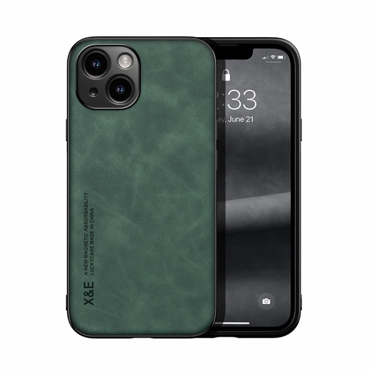 Ốp điện thoại mặt sau da từ tính cảm giác da, dành cho iPhone 14, iPhone 14 Pro, iPhone 14 Pro Max