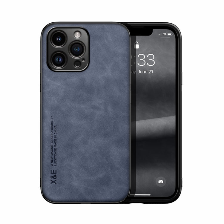 Ốp điện thoại mặt sau da từ tính cảm giác da, dành cho iPhone 14, iPhone 14 Pro, iPhone 14 Pro Max