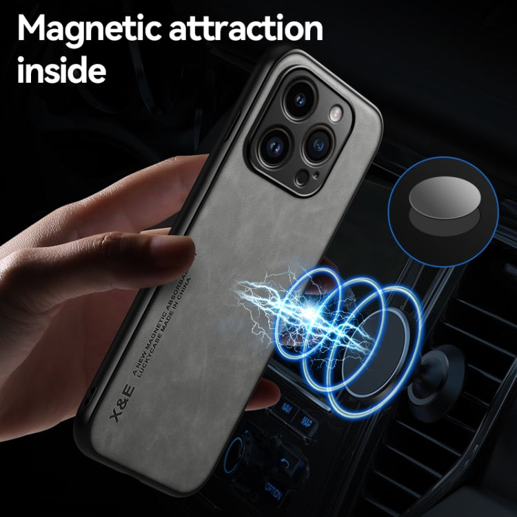 Ốp điện thoại mặt sau da từ tính cảm giác da, dành cho iPhone 14, iPhone 14 Pro, iPhone 14 Pro Max