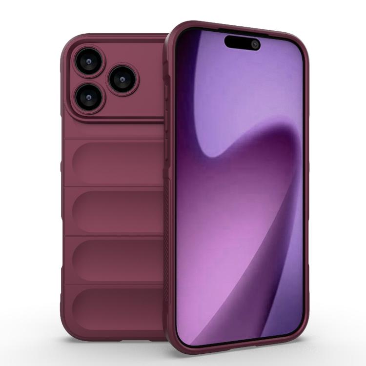 Ốp điện thoại TPU + vải nỉ Magic Shield, dành cho iPhone 17e / 16e, iPhone 17 Pro Max, iPhone 17 Pro, iPhone 17