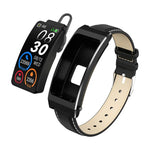 Vòng Đeo Tay Gọi Thông Minh Dây Da Màn Hình TFT 1.14 inch K13S Hỗ trợ Quản lý Giấc ngủ / Theo dõi Oxy trong máu, Dây Da