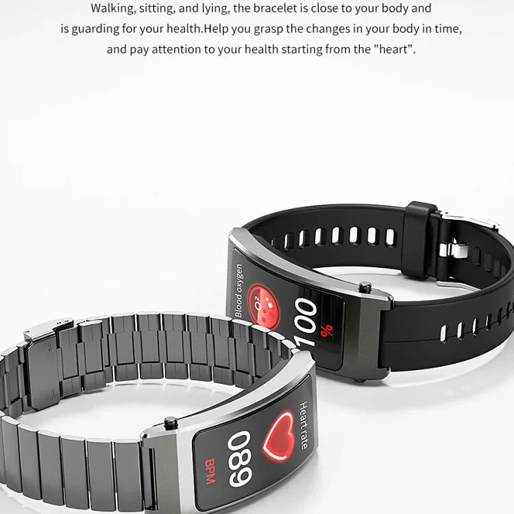 Vòng Đeo Tay Gọi Thông Minh Dây Da Màn Hình TFT 1.14 inch K13S Hỗ trợ Quản lý Giấc ngủ / Theo dõi Oxy trong máu, Dây Da
