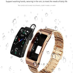 Vòng Đeo Tay Gọi Thông Minh Dây Da Màn Hình TFT 1.14 inch K13S Hỗ trợ Quản lý Giấc ngủ / Theo dõi Oxy trong máu, Dây Da
