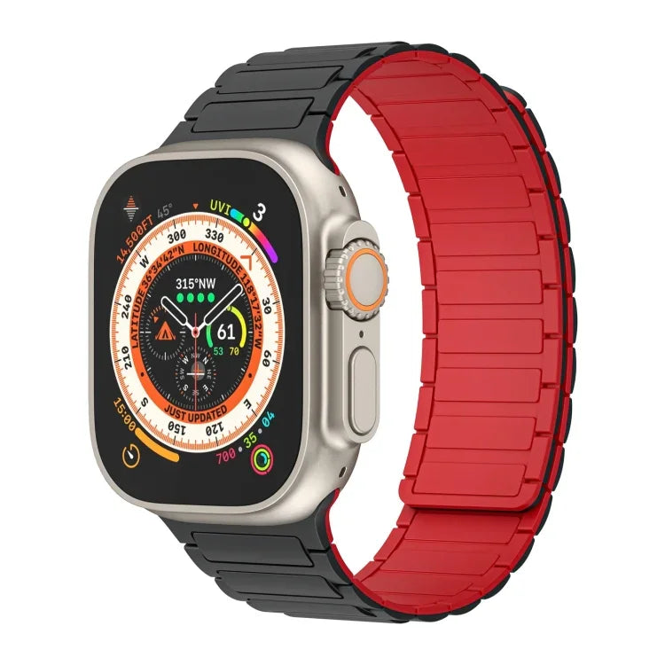 Dây đồng hồ silicone vòng từ tính, dành cho Apple Watch Series 9 45mm, dành cho Apple Watch Series 9 41mm, dành cho Apple Watch Ultra 49mm