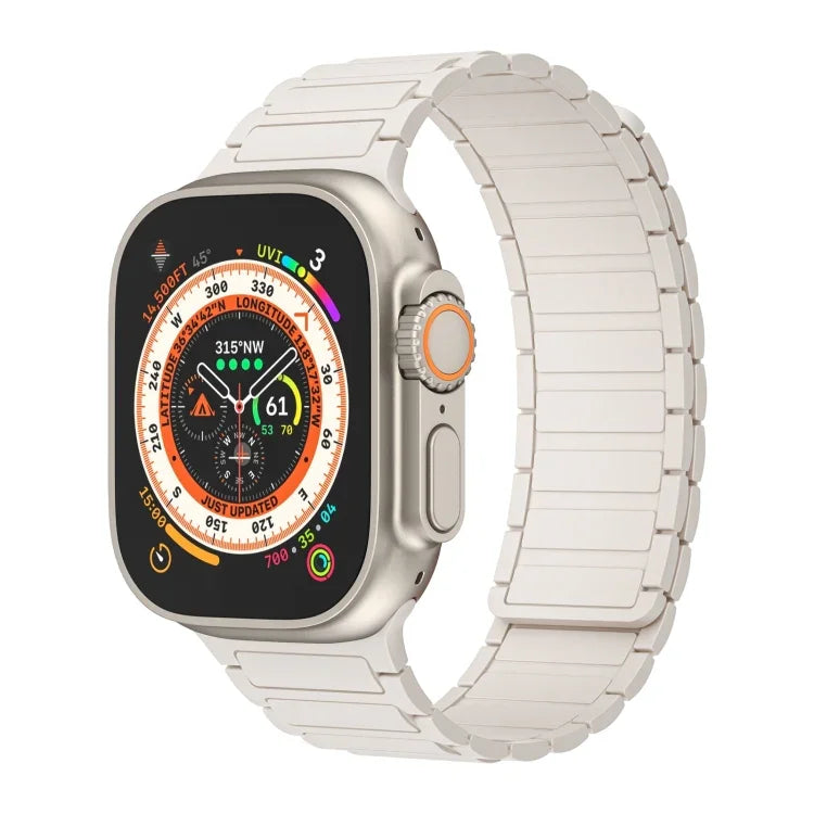 Dây đồng hồ silicone vòng từ tính, dành cho Apple Watch Series 9 45mm, dành cho Apple Watch Series 9 41mm, dành cho Apple Watch Ultra 49mm