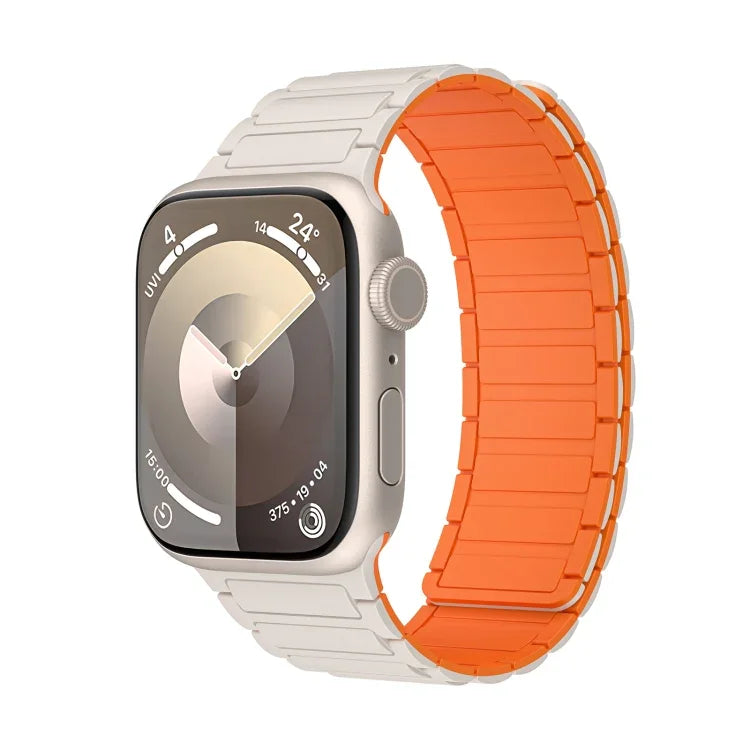 Dây đồng hồ silicone vòng từ tính, dành cho Apple Watch Series 9 45mm, dành cho Apple Watch Series 9 41mm, dành cho Apple Watch Ultra 49mm