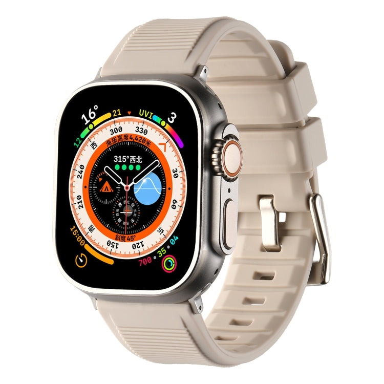 Double Ring Silicone Watch Band, For Apple Watch SE 40mm, For Apple Watch SE 44mm, For Apple Watch 6 40mm, For Apple Watch 6 44mm