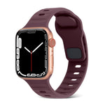Dây Đồng Hồ Silicone Kẻ Sọc Khóa Vuông, Dành Cho Apple Watch Ultra 2 49mm, Dành Cho Apple Watch Series 9 45mm