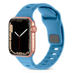 Dây Đồng Hồ Silicone Kẻ Sọc Khóa Vuông, Dành Cho Apple Watch Ultra 2 49mm, Dành Cho Apple Watch Series 9 45mm