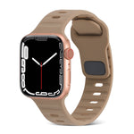 Dây Đồng Hồ Silicone Kẻ Sọc Khóa Vuông, Dành Cho Apple Watch Ultra 2 49mm, Dành Cho Apple Watch Series 9 45mm